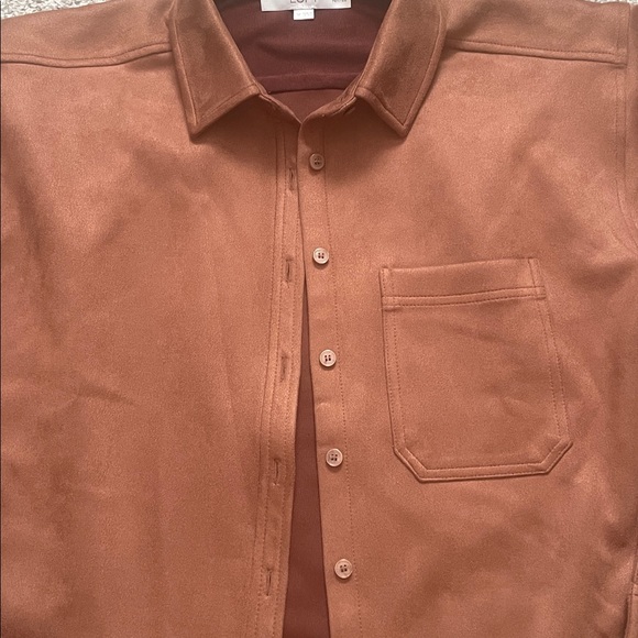 LOFT suede button down - Picture 3 of 6